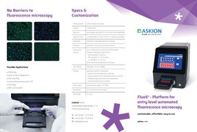 ASKION FluoS - La plataforma para microscopía de fluorescencia automatizada de nivel de entrada