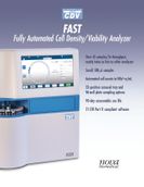Fully automated cell density and viability standalone analyzer delivering fast results