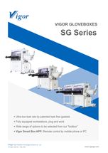 Glovebox-Systeme der Vigor SG-Reihe <1ppm O<sub>2</sub> und H<sub>2</sub>O, unübertroffen niedrige Leckagerate von 0,001Vol%/h