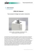 Selective GC detector for trace analysis of halogen and sulphur compounds