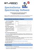 Le nouveau logiciel intuitif pour votre recherche de spectres - SpectraGenius