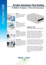 The new portable absorption plate reader PlateDirect A96