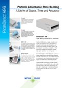 The new portable absorption plate reader PlateDirect A96