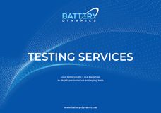 Learn more about the performance and service life of your battery cells in less time