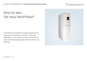 Nachhaltige All-in-One Lösung – Gefahrstoffe erstmals sicher in nur einem Schrank lagern.