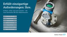80 GHz Freifeld-Radarsensor für herausfordernde Applikationen