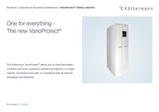 Solução sustentável tudo-em-um – Armazene substâncias perigosas com segurança num único armário.