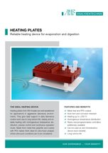 Placas calefactoras de grafito para laboratorio, duraderas, sin metales y resistentes a los ácidos, para el análisis elemental de trazas