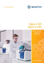 Refrigerated centrifuge for 1.6 liters with intuitive touch control