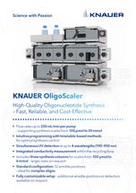 New system for oligonucleotide solid-phase synthesis from KNAUER