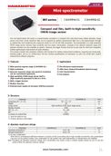 Mini-spectromètres compacts et haute résolution pour la spectroscopie de l'UV au NIR