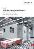 Test battery performance, aging and stress resistance under controlled conditions