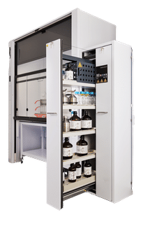 Sustainable All-in-One Solution: Safely store hazardous substances in just one cabinet.