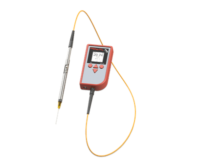 Handheld Oxygen Meter with Long-Term Logging and Large Choice of O2 Sensors
