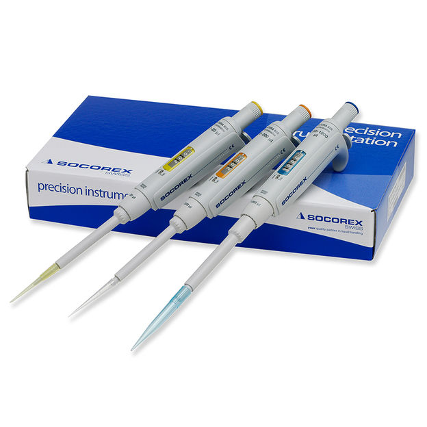 Tres pipetas con diferentes volúmenes – precio atractivo.