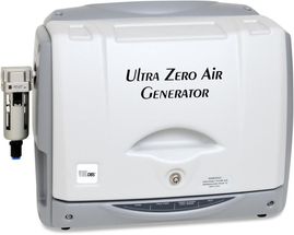 The GT Ultra Zero Air Generator produces synthetic air free of hydrocarbons, CO2, water vapor and CO / SO2 / NOx / O3