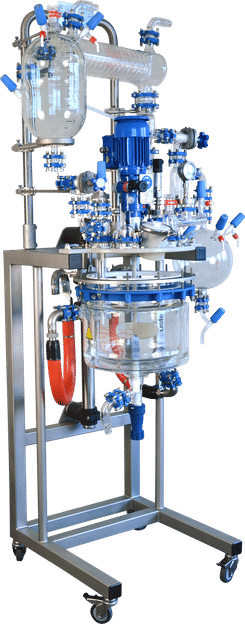 midiPilot - mehrzweck Glasreaktor für Kleinmengen mit 20 bis 30 Liter Reaktionsvolumen