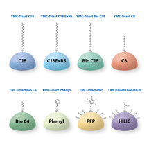 Verfügbare YMC-Triart UHPLC/HPLC Modifikationen.