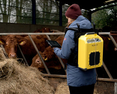 GT5000 Terra - Barn measurement. Measurement of greenhouse gases and gaseous emissions of ruminants. Animal Hygiene