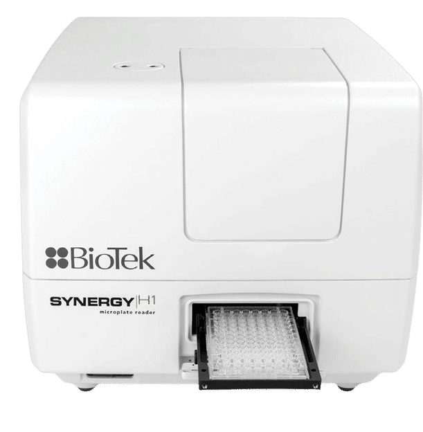 Multi-mode microplate reader for UV-Vis absorbance, Fluorescence intensity, Luminescence, Fluorescence polarization and Time-resolved fluorescence.