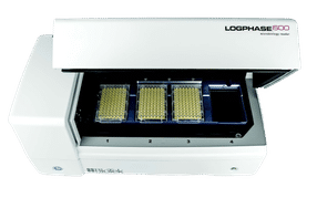 LogPhase 600 is the only 4-plate microplate reader on the market for microbial growth curves.