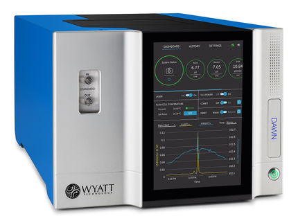 The instrument for Multi-Angle Light Scattering (MALS): The DAWN® from Wyatt Technology