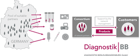 Das DiagnostikNet-BB ist eine Anbietergemeinschaft zur Entwicklung neuer In-vitro-Diagnostika.