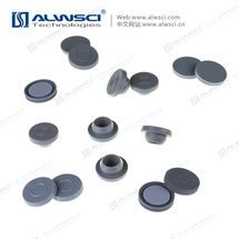 Variety Gray Butyl Rubber/PTFE liner to assemble crimp cap or pressure release cap for headspace vial