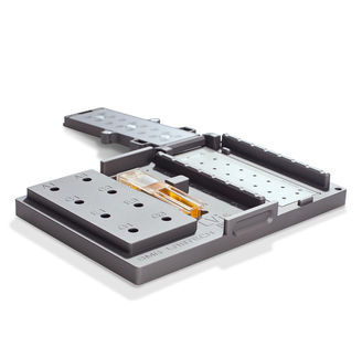 LVis Plate is a low-volume microplate that incorporates a cuvette slot and optional performance testing features