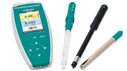 Bleiben Sie mobil und kombinieren Sie die Messung von Sauerstoff, pH-Wert und Leitfähigkeit an einem robusten, tragbaren Gerät