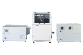 CATLAB-PCS complete system: Mass spectrometer, microreactor and temperature/gas control unit