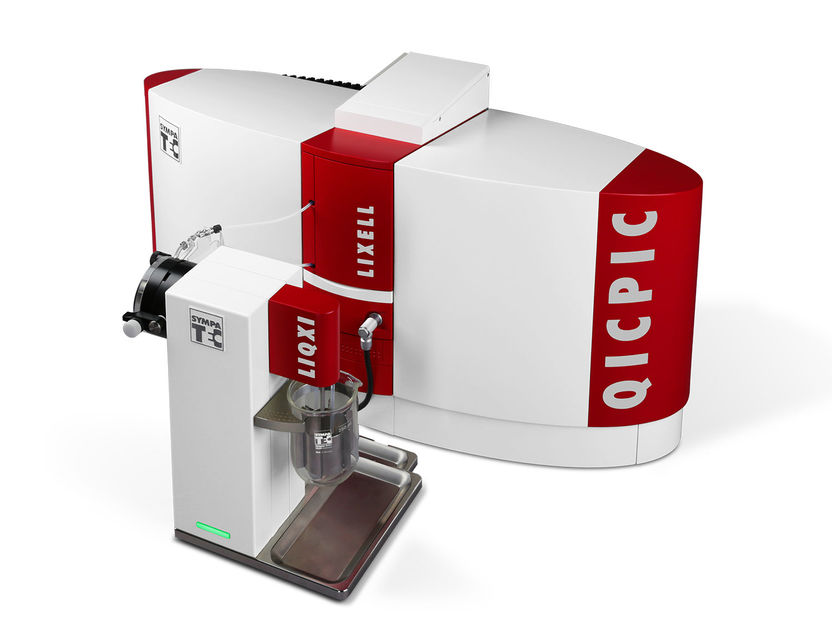 QICPIC with wet disperser LIXELL and wet dosing unit LIQ ...