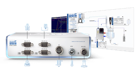 Operate laboratory equipment via a central interface