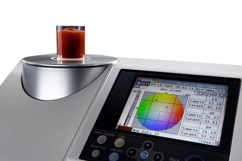 Reflectance measurement of pastes