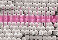 Highly uniform polymer particle size standards, with traceable mean diameters