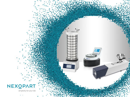 Equipment for particle analysis of solid, free-flowing bulk material