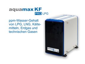 Der kleine und mobile Aquamax KF Plus misst den Wasserge ...