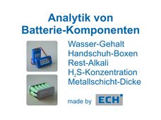 Analysensysteme für Batterie-Materialien und ihre Rohstoffe