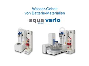 Der Karl-Fischer-Titrator AQUA 40.00 Vario ermittelt den ...