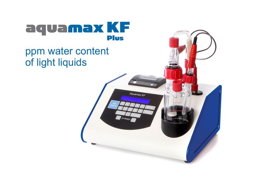 El Aquamax KF Plus, un dispositivo pequeño y portátil, ...