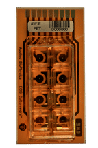 8-Well Array mit einer Goldelektrode pro Well