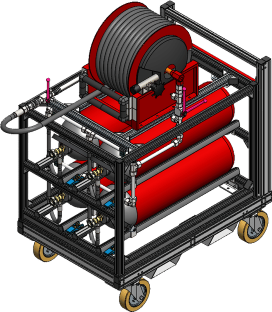Mobile Rollcontainer-Löschanlage C 120 RC (120 kg CO2) ...