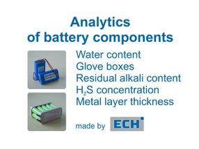 With ECH's analysis systems, you can test battery compon ...