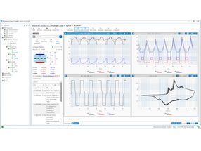 EL-Software user interface with data display of a batter ...