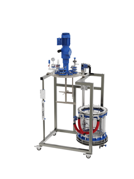 Büchi filter reactor 50 liter - swing out mechanism