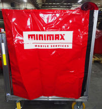 Eine Schutzhaube für die Rollcontainer-Löschanlage ist ...