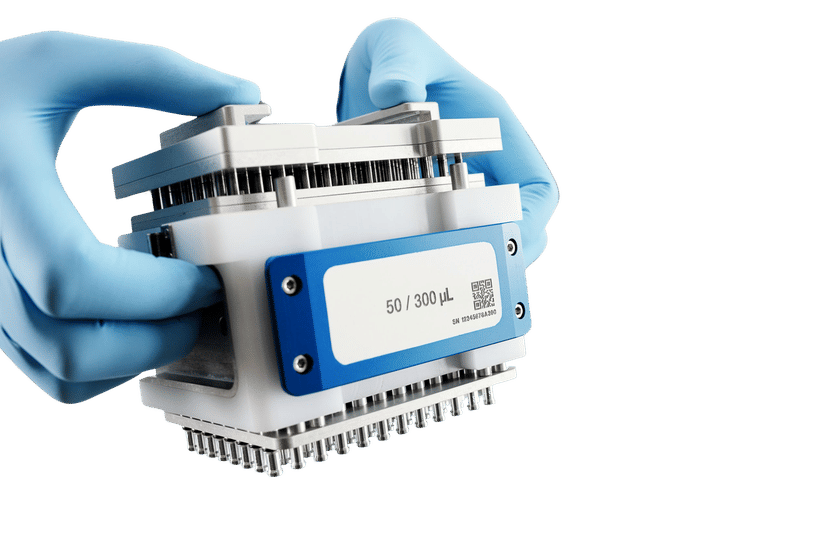 Leicht austauschbare Dosierköpfe