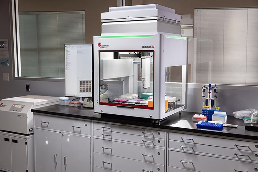 Biomek i3 Benchtop Liquid Handler On Bench