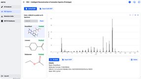 Prédiction du spectre IRIS GC-MS à partir de l'entrée SM ...