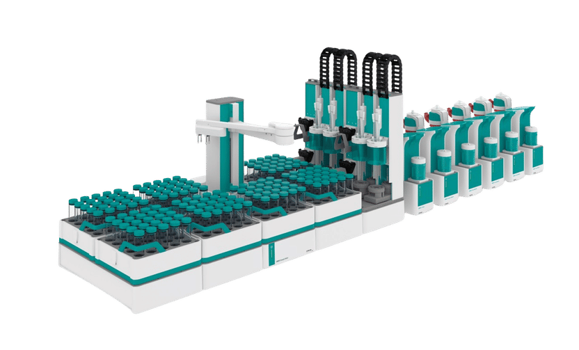 Ausbaustufe OMNIS Sample Robot L mit 2 Pumpenmodulen für ...